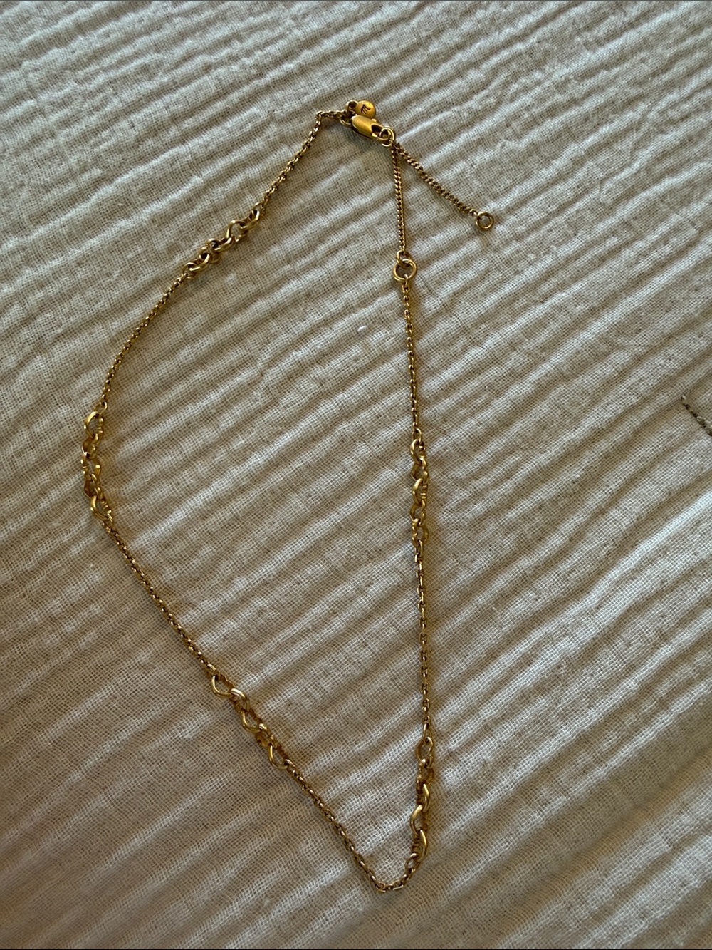 Madewell hollow Heart Chain Choker Necklace